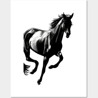 Charcoal Horse Posters and Art